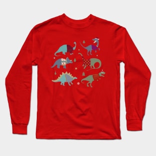 Christmas Dino Long Sleeve T-Shirt